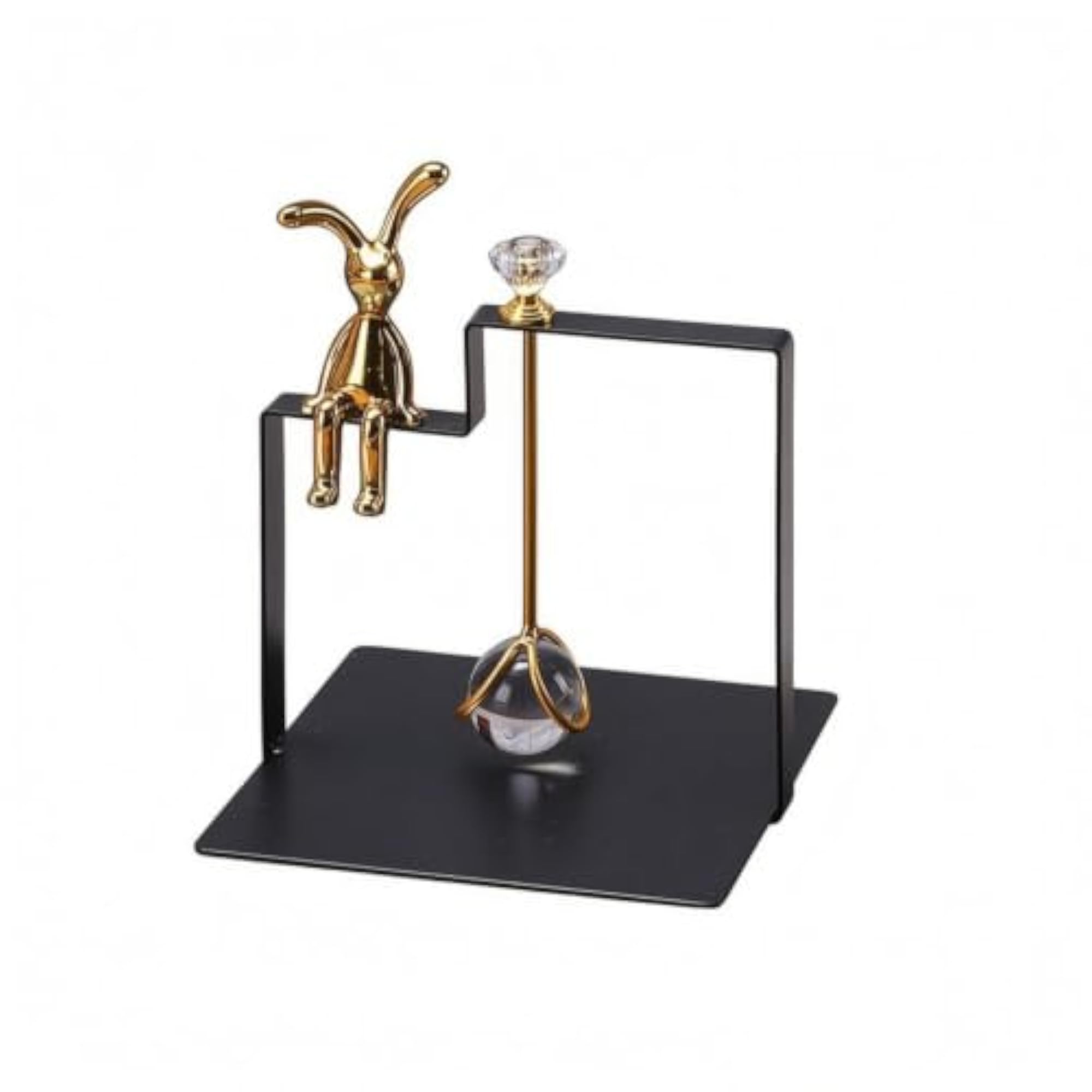 Space Saving Tabletop Tissue Holder with Rabbit Ornament