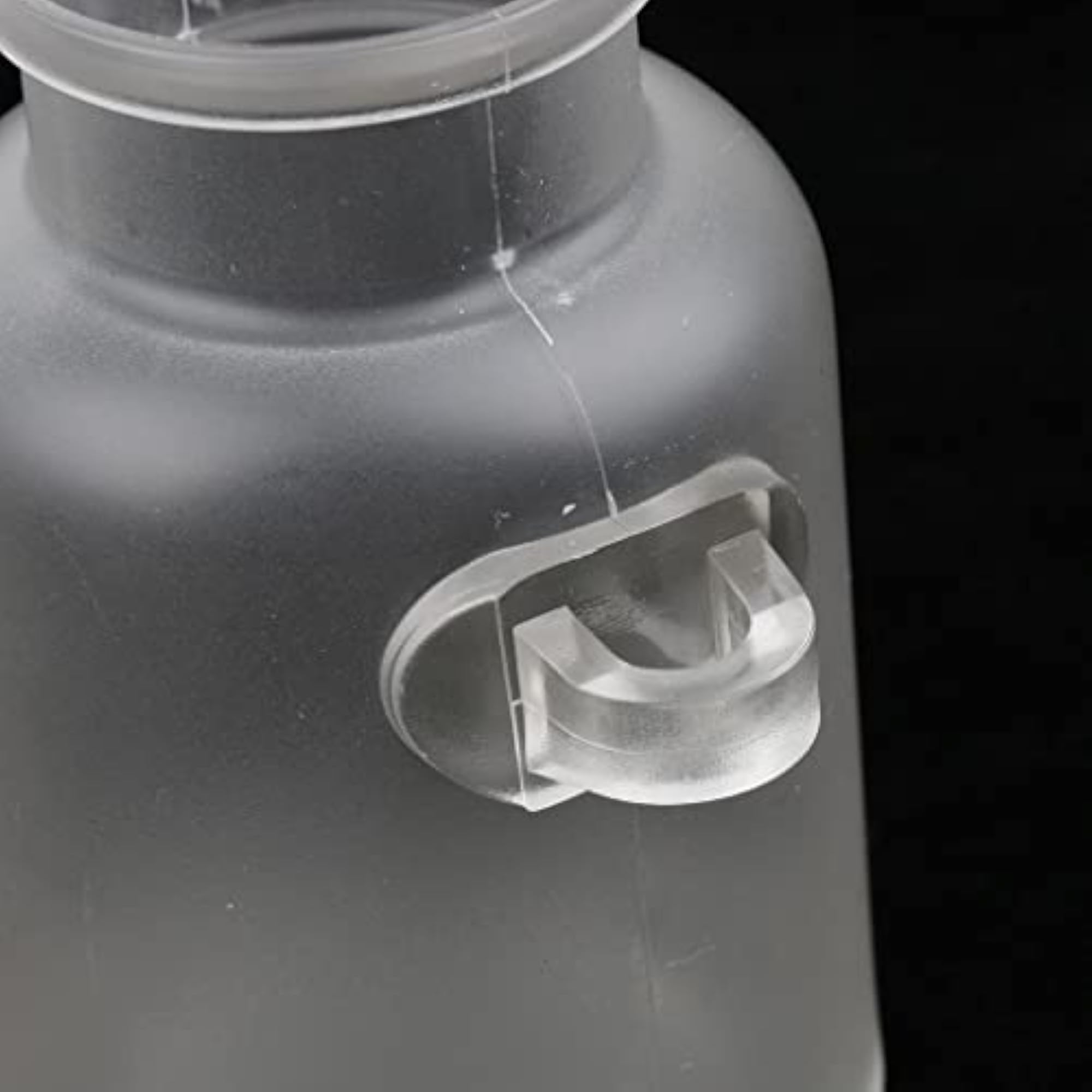 2 Pieces ABS Bath Salt Bottles Empty Clear Corked Jar