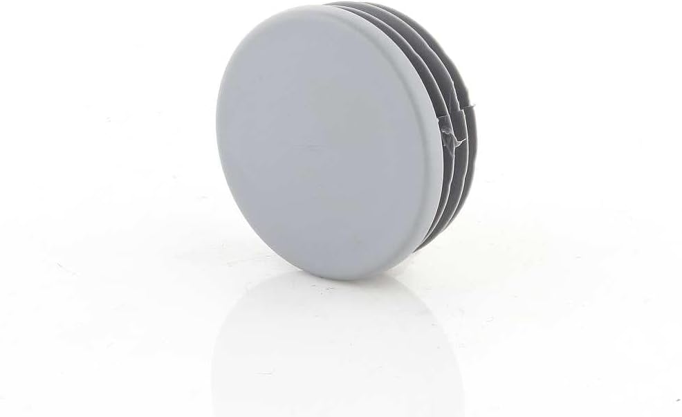 Lamellar Plugs, Round, 160 mm, for Round Pipes, Grey Round Plugs, Pipe Covers Made of PE Plastic, Pipe Plugs for Pipe Cover of Steel Pipes, Stainless Steel Tubes, Aluminium Tubes,