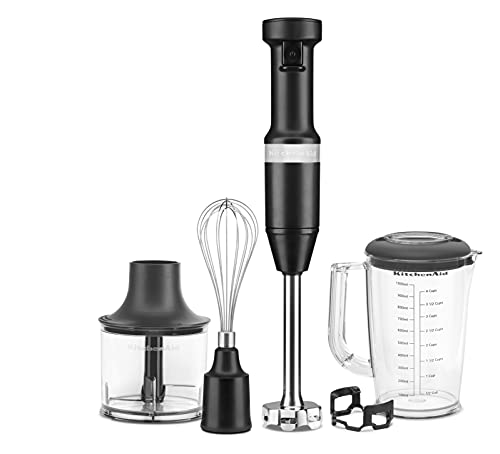 Kitchenaid 5KHBV83EBM Stabmixer Black Matte, Schwarz