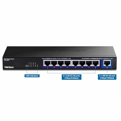 TRENDnet 9-Port Switch Black thumbnail 3