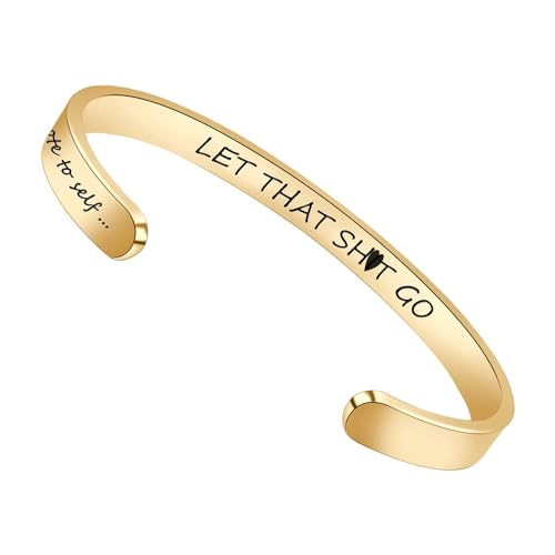 Btysun Gifts for Women Gold Bracelets for Women Inspirational Mantra ...
