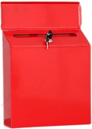 Boîte aux lettres murale contre le vol de courrier boîte de dépôt métallique pour la maison