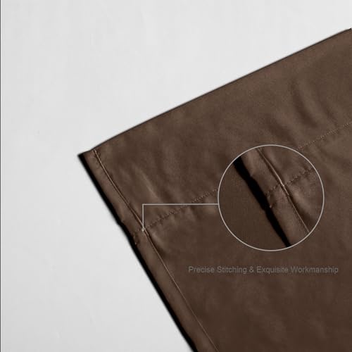 Parure de lit 3 pièces marron en microfibre douce Lanest Housing