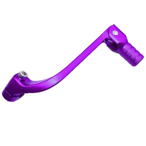 Image of Gear Shift Lever, Alloy Aluminium Gear Shifter Lever Fits for Motorcycle BSE CRF 110 TTR 125 Motorcycle 50cc 110cc 250cc Dirt Pit Bike (Purple)