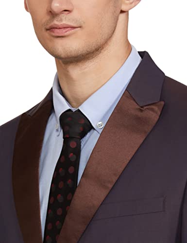 Image of Park Avenue Wool Blend Men's Full Sleeve Slim FIT Medium Brown Formal Suit (PMDL03258-O5 36)