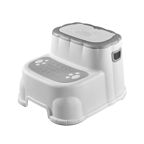 harayaa Sgabello per Bambini, Accessorio per L'addestramento Al Vasino, Sgabello Da Bagno Portatile E Versatile, Utilizzabile Anche, GRIGIO, Taglia unica bambino