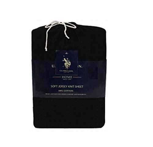 U.S. Polo Assn. All Season, Soft and Cozy T-Shirt Material, 4 Piece 100% Cotton Jersey Sheet Set