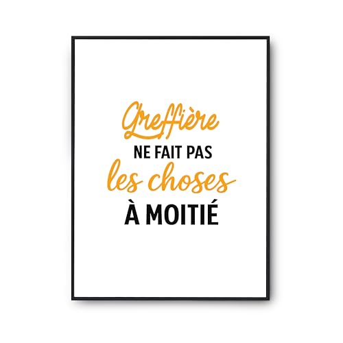 Affiche Greffière Otshirt poster humour imprimé en France décor