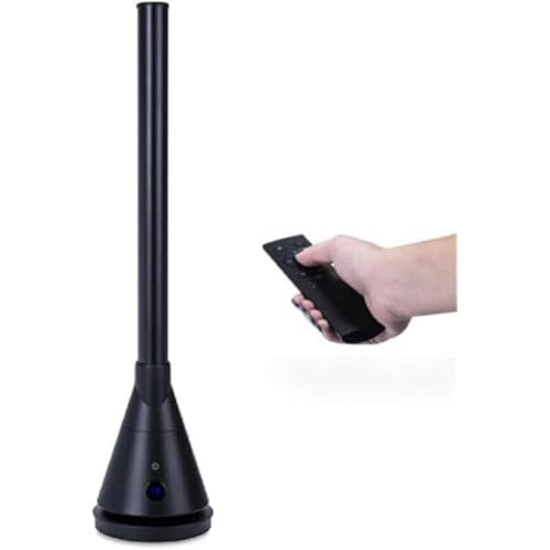 NEWTECK Ventilateur Froid Dual 365 Noir, Ventilateur Sans Pales et Chauffage Céramique, Hauteur 101cm, Télécommande, Oscillante Thermostat 9 Niveau,...