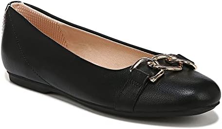 Dr. Scholl's Shoes Womens Wexley Adorn Slip On Ballet Flat Loafer Ballerina Black Smooth 8 W | Image 3