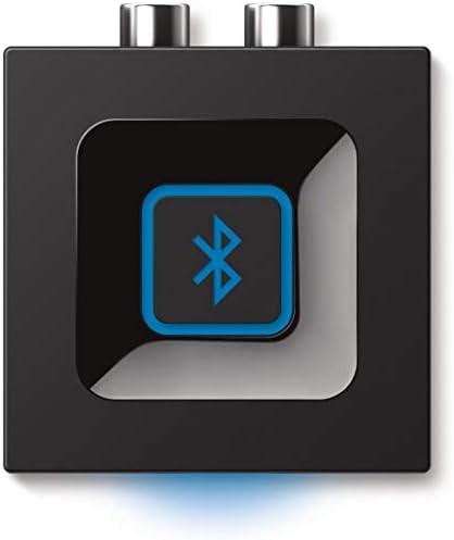 Logitech Wireless Bluetooth Audio Receiver, Multipoint Bluetooth, 3.5mm & RCA Input, Pairing Button, 15m Range, UK Plug, PC/Mac/Tablet/Cell Phone/AV Receiver/Stereo System - Black, 1 Piece