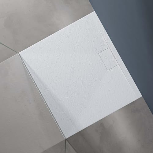 doporro Duschtasse Duschwanne 90x100x3 flach Mineralguss in Weiß inkl. Ablaufgarnitur AL06 DIN-Anschlüsse für bodengleiche Montage geeignet Geoma07 doporro Duschtasse Duschwanne 90x100x3 flach Mineralguss in Weiß inkl. Ablaufgarnitur AL06 DIN-Anschlüsse für bodengleiche Montage geeignet Geoma07