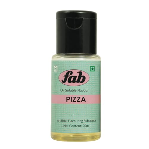 Image of Fab Oil Soluble Flavour For Chocolates Indian sweets Ice creams Desserts Quantity 20ML (Piza)