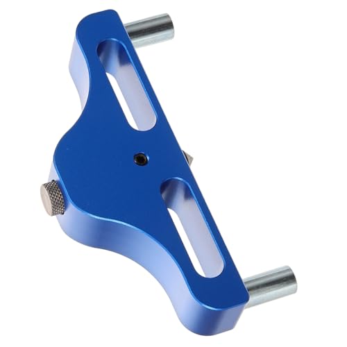 Tofficu 木工用高精センターケガキ器 アルミ合製対応 耐久性抜群 マグネット底面付き 定規機能付き多用途?線器 大工作業用 ランダムカラー