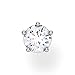 Produktbild Thomas Sabo Damen Einzel Ohrstecker weißer Stein silber, 925 Sterlingsilber