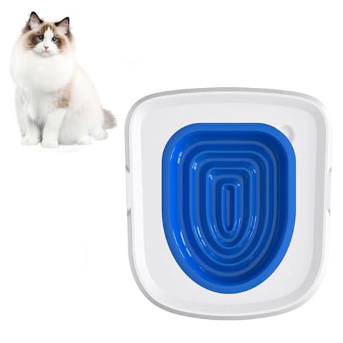 ACJRYO Cat Toilet Training Kit, 41 x 39cm Cat Toilet Seats Training Kit Cat Potty Toilet Training Kit with Inner Tray Easy to Install and Clean for Cat Toilet Cleaning Hygienic Pet Supply