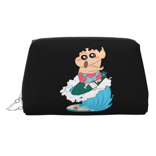 化粧ポーチ クレヨンしんちゃん レディース メイクポーチ 化粧バッグ メンズ トラベルポーチ レザー 小物入れ かわいい おしゃれ 可愛い 化粧品収納 大容量 防水 多機能 旅行 持ち運び便利