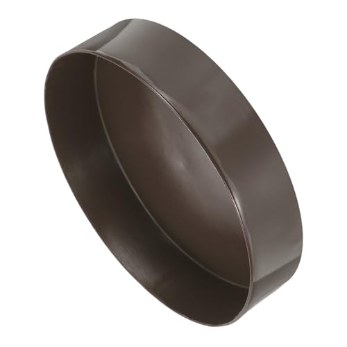 Image of uxcell 2pcs Rubber End Caps 300mm(11 13 /16 Inch) ID x 80mm(3 1 /8 Inch) H Vinyl Round Tube Bolt Cap Cover Screw Thread Protectors Brown