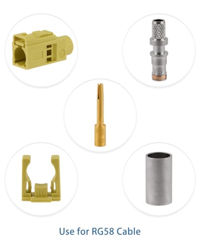 Conector Fakra K Tipo Femenino para Cable RG58 miniatura 6