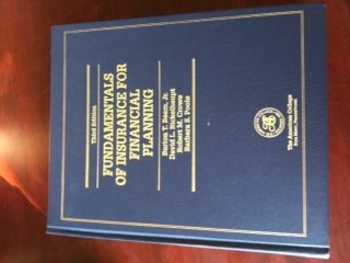 Hardcover Fundamentals of Insurance for Financial Planning Book