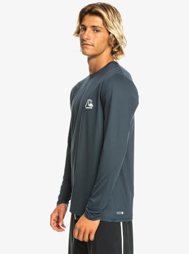 Quiksilver Men's Standard Heritage Heather Long Sleeve Rashguard UPF 50 Sun Protection Surf Shirt4