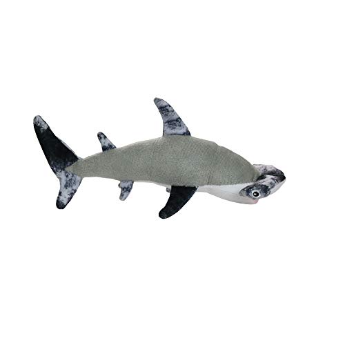 MIGHTY- Ocean Hammerhead- Junior- Squeaker - Multiple Layers. Made Durable, Strong & Tough. Interactive Play Dog Toy (Tug, Toss & Fetch). Machine Washable & Floats