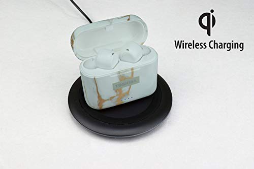 Toshiba RZE-BT750EPNZ- Écouteurs Intra-Auriculaires Bluetooth True Wireless - Association Automatique - Unit de Charge (Qi) - Marbre
