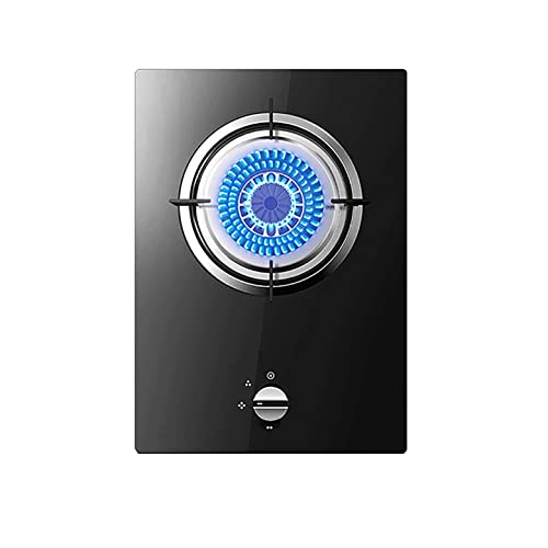 Placa de Gas, Encimera de Gas, Cocina de Gas de sobremesa empotrada de 4,8 kW, Triple Anillo, Color Negro