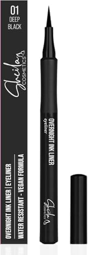 Overnight Ink Liner, eyeliner resistente al agua, de larga duraci...