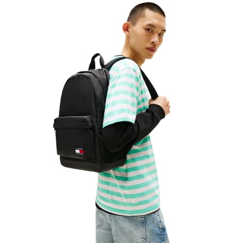 Image of Tommy Jeans Mens Essential Daily Dome Backpack, All Black