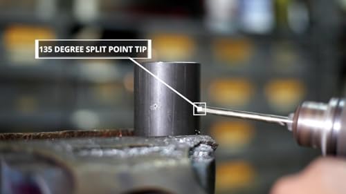 Drill America D/ASTCO3/16P12 3/16 Inch Cobalt Heavy Duty Split Point Stub Drill Bit thumb #7