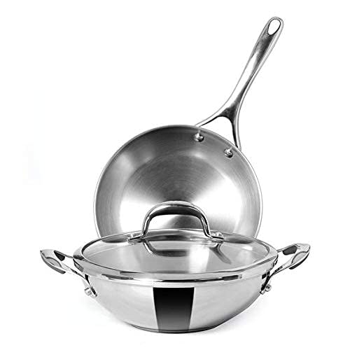 Buy Meyer Select Nickel Free Stainless Steel 26cm Frypan + 26cm Kadhai