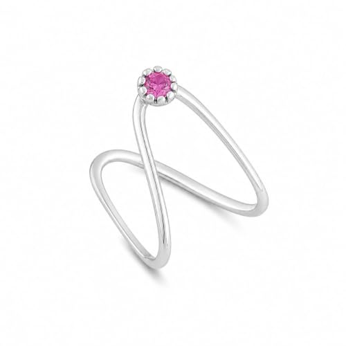 Image of Quirksmith 925 Sterling Silver Gulal Radiant Vanki Ring | 925 Stamp, Certificate Of Authenticity, Gift for women