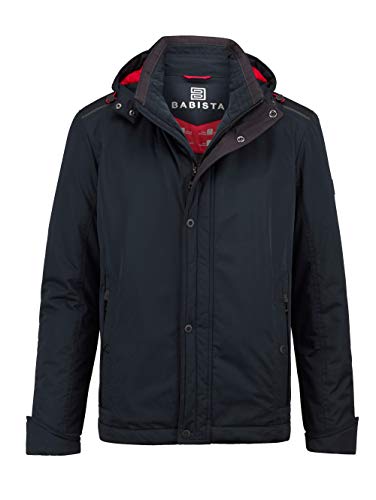 Preisvergleich Produktbild BABISTA Herren Longjacke mit Umlegekragen in Marineblau mit Reflektoren