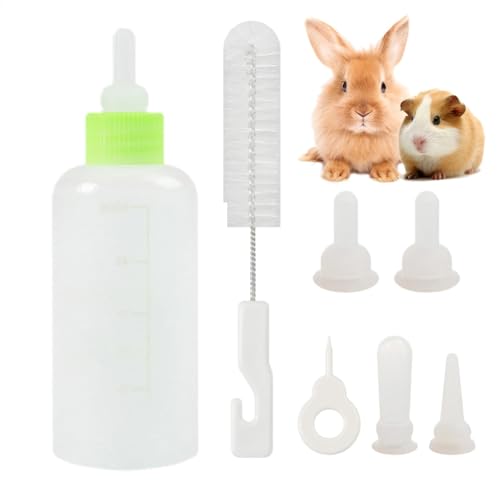 Soluzione infermieristica amichevole per animali domestici: la routine di alimentazione del tuo cucciolo con il nostro kit di bottiglie infermieristiche. Offrendo diversi ciucci per vari scenari di alimentazione e intercambiabili in qualsiasi momento, questo set è dotato di 3 stili: capezzolo grande, lungo e corto.