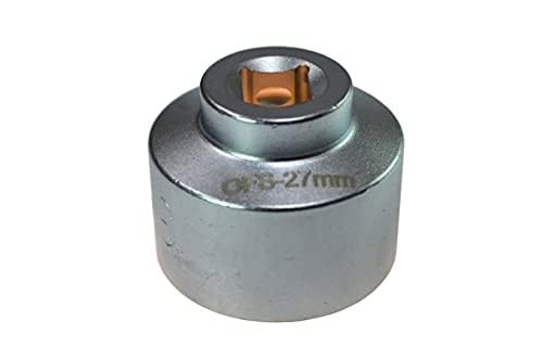 PT Auto Warehouse OFS-27MM - Low Profile Oil Filter Wrench Socket - 27mm