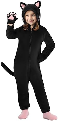 GIFTINBOX Halloween Cat Costume for Girls Kids, Cheetah Leopard Costume