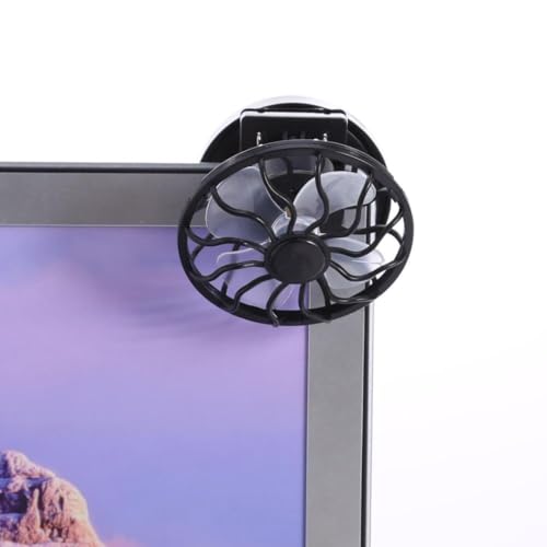 Image of STARQ Mini Handheld Rechargeable Fan | Compact & Powerful Portable Cooling Fan for Travel, Office, Outdoor Use - White (Solar-Fan)