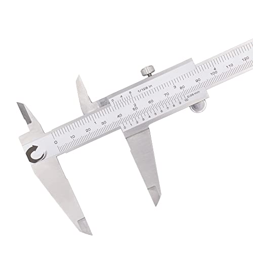Image of Clockwise Tools Vernier Caliper, DVLR-0805 0-8 Inch /200 mm, Inch (Fraction) /Metric, Stainless Steel