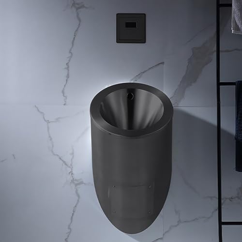 304ステンレス製小便器、インテリジェント誘導設計、壁掛けセンサー小便器、バー、カラオケ、ホテルに最適(Black)