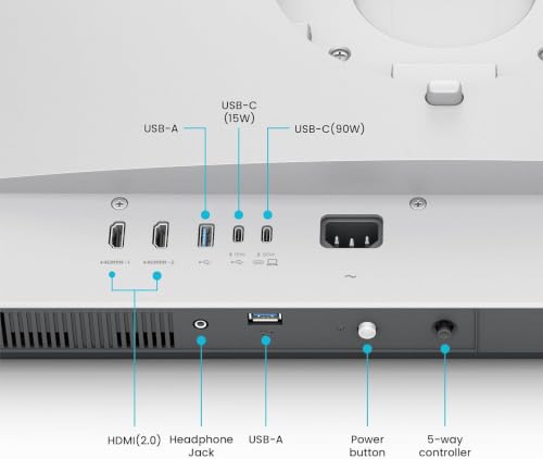 Image of BenQ MA320U 32 inch 4K Monitor for MacBook Pro /Air, Dual USB-C, 90W Power Delivery, Mac Color Match, USB Hub, Brightness & Volume Control, Height /Tilt Stand, P3 Color Gamut, + Desktop Headphone Stand