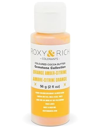 Roxy & Rich Gemstone Collection Cocoa Butter, 56 Grams Orange Amber-Citrine
