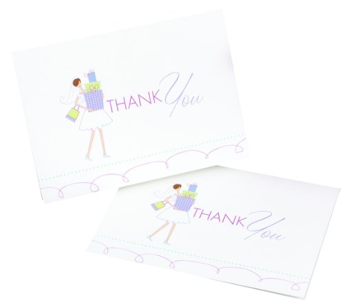 Hortense B. Hewitt 25-Count Bridal Shower Thank You Note Cards