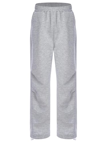 Kids Boys Girls Athlete Casual Sweatpants Sport Pants Elastic Drawstring Hem with Pockets Toursers Daily Wear