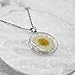 Daisy Pressed Flower Necklace,Personalized Gold Handmade Necklace,April Birth Flower Necklace for Women,Symbols of Caring and Strong, Perfect present For Birthday,Party, Christmas-18’’