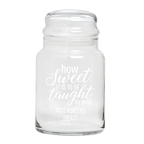 Let's Make Memories Personalized Teacher Candy Jars - Teacher Appreciation Gift - How Sweet It Is