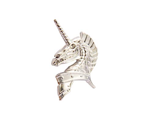 Knighthood Silver Unicorn Lapel Pin Badge Coat Suit Jacket Wedding Gift Party Shirt Collar Accessories Brooch