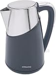 Andrew James 1.7 Litre Electric Kettle Fast Boil Kettle, Energy Efficient Quiet Cordless Kettle with 1.7L Jug Capcity 360˚ Swivel Base Quick Boil - 3000W (Grey)
