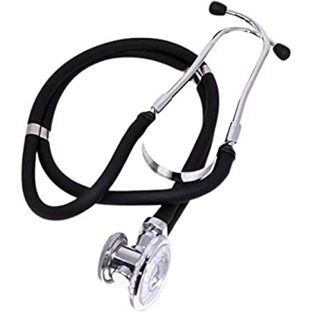 Care Of India Premium Black Stethoscopes Double Tube Adult and Pediatric Stethoscope-picture-11